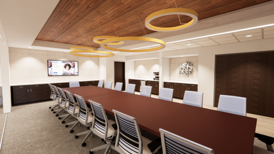 new main level Home State Bank conference room